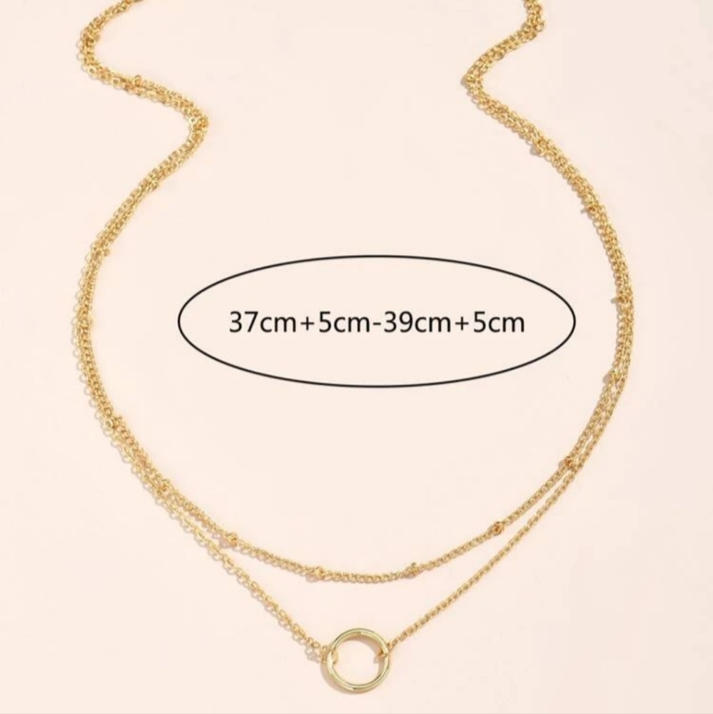 2 Independent Necklaces (gold) Trendy, Perfect Gift - Picture 3 of 3